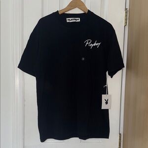 PLAYBOY Black Short Sleeve Men's Tee